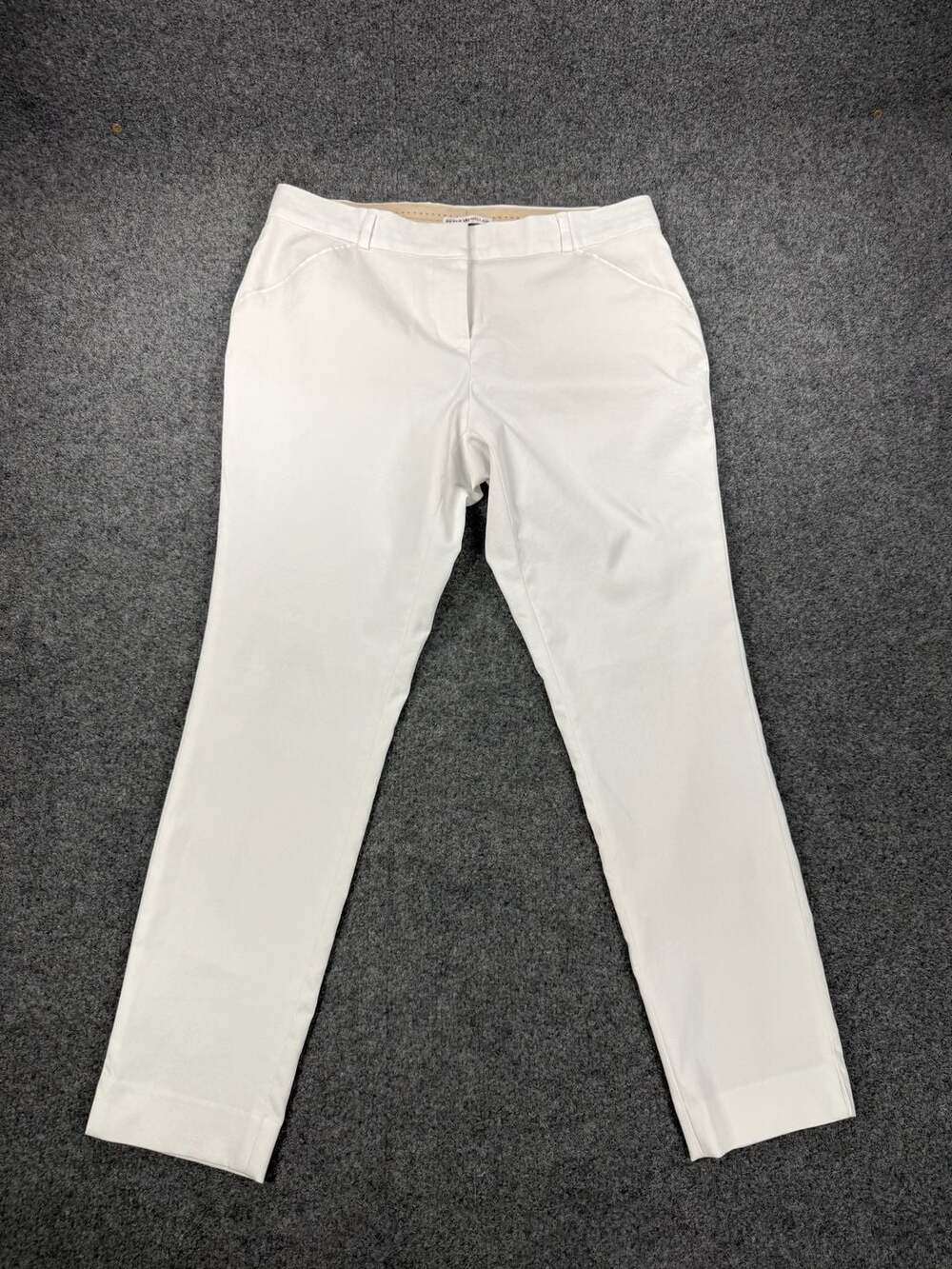 Peter Millar Women's White Ankle Length Dress Pants